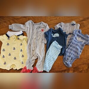 6-Piece Ocean Theme Baby Clothes Bundle